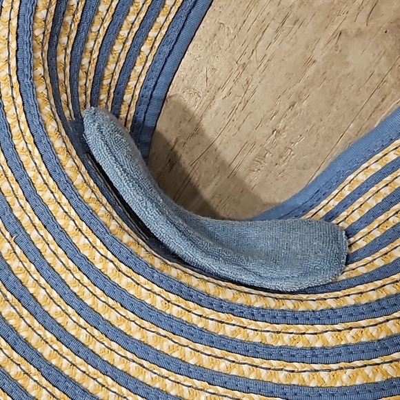 💕ERIC JAVITS💕 Brooke Packable Squishee Visor ~ UPF50+ Blue Mix One Size NWT - Picture 11 of 14